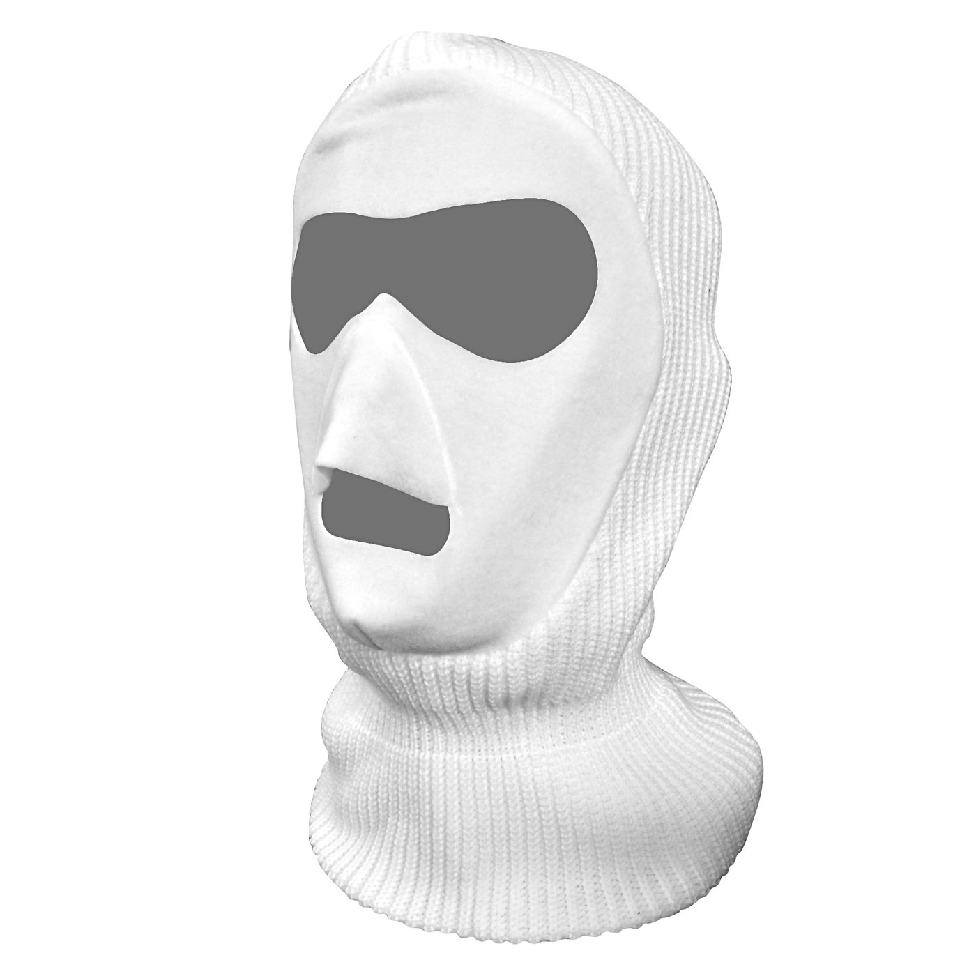 Knit Fleece Patented Mask - White